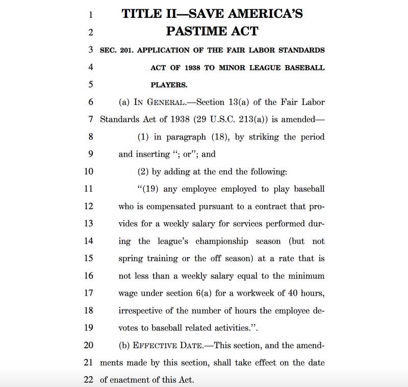 Illustration for article titled The Cruel Bill Allowing MLB To Keep Screwing Over Minor-Leaguers Is Now Law